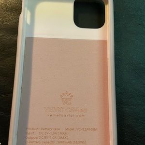 iPhone 11 ProMax Velvet Caviar Charging case Paid $60 asking $45